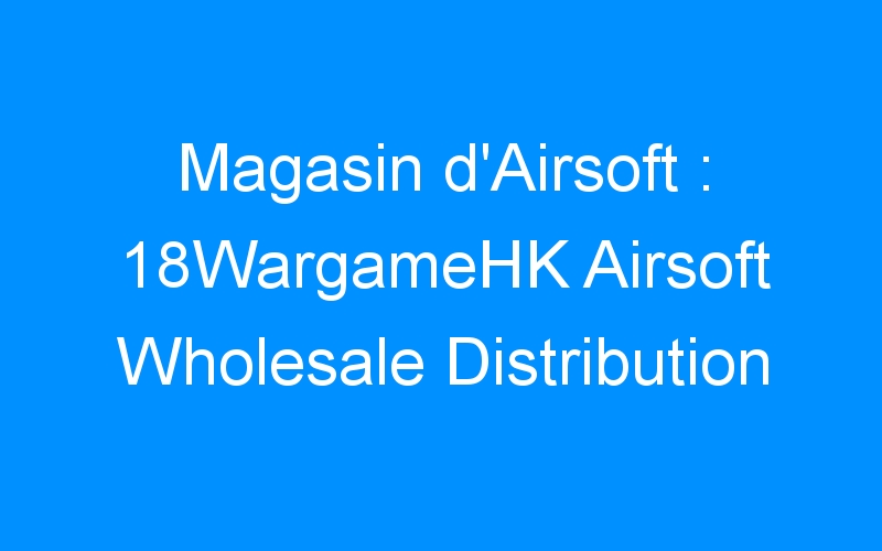 You are currently viewing Magasin d’Airsoft : 18WargameHK Airsoft Wholesale Distribution